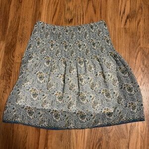 Max Studio Blue and Gray Patterned Skirt